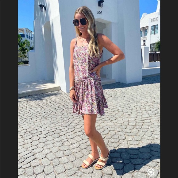 NWT Sleeveless Trapeze Swing Dress - Wild Fable™ Sienna Floral M - Picture 6 of 8